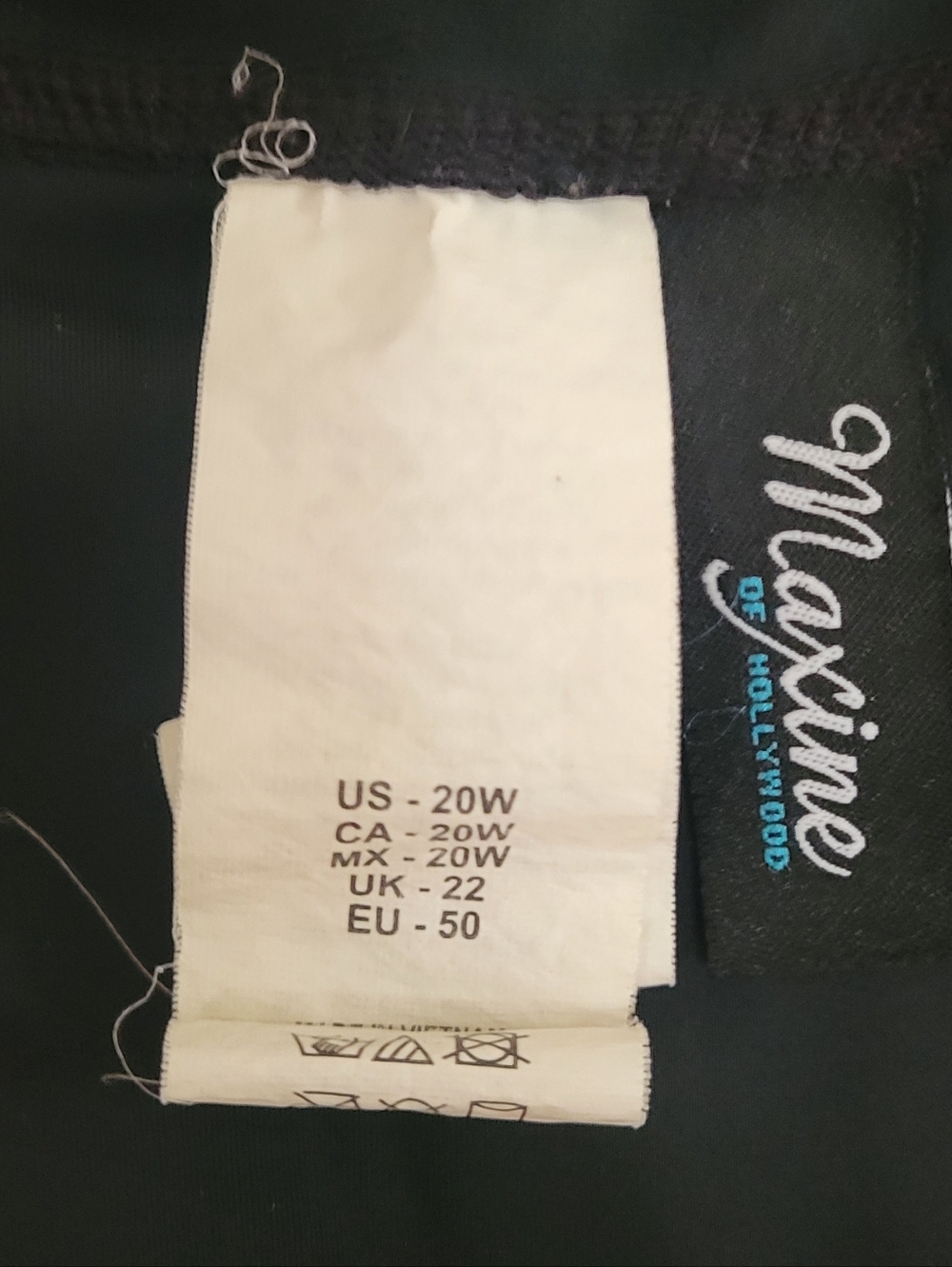MAXINE OF HOLLYWOOD Black Swim Skirt Size 20W - Picture 5 of 6